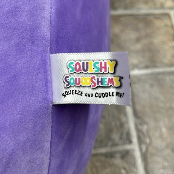 RARE 2017 Kellytoy Squishmallow Squishy Squooshems Elle the Purple Penguin, 16” - Picture 3 of 5